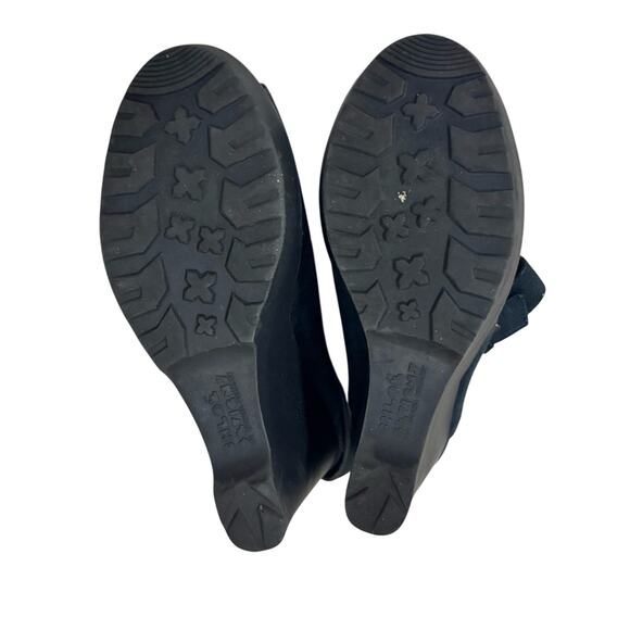 Chloë Sevigny x Opening Ceremony Mary Lou Navy Wedge Sandals Size 10 Y2K Rare - Picture 9 of 9